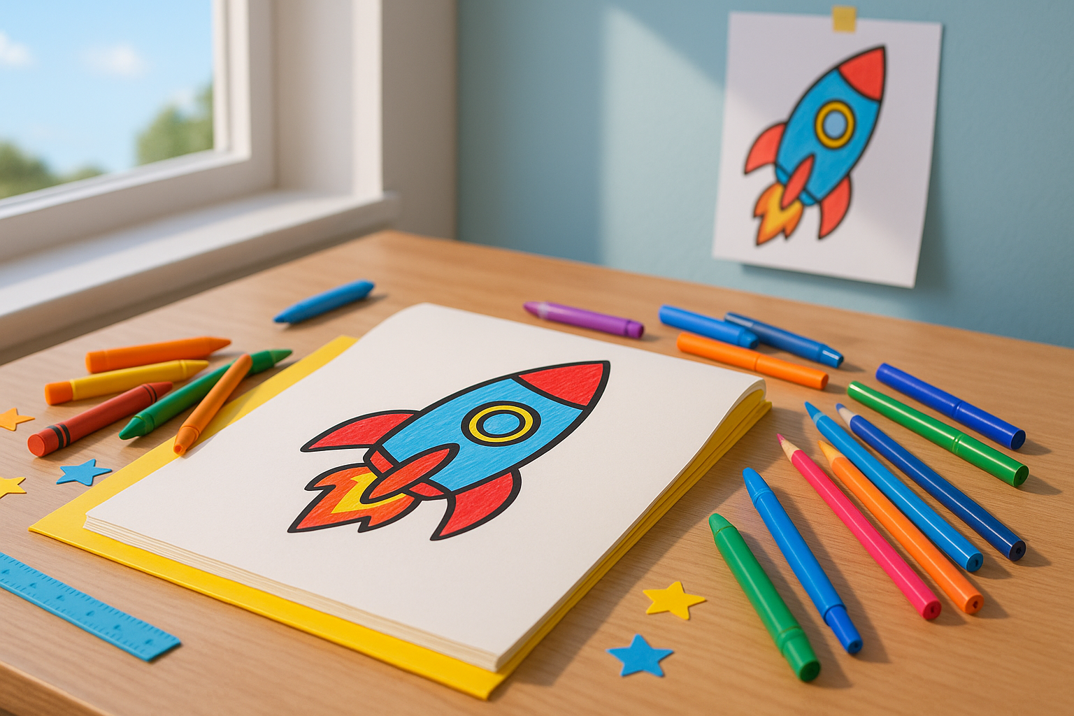 How to draw rocket for Kids ? — featured image
