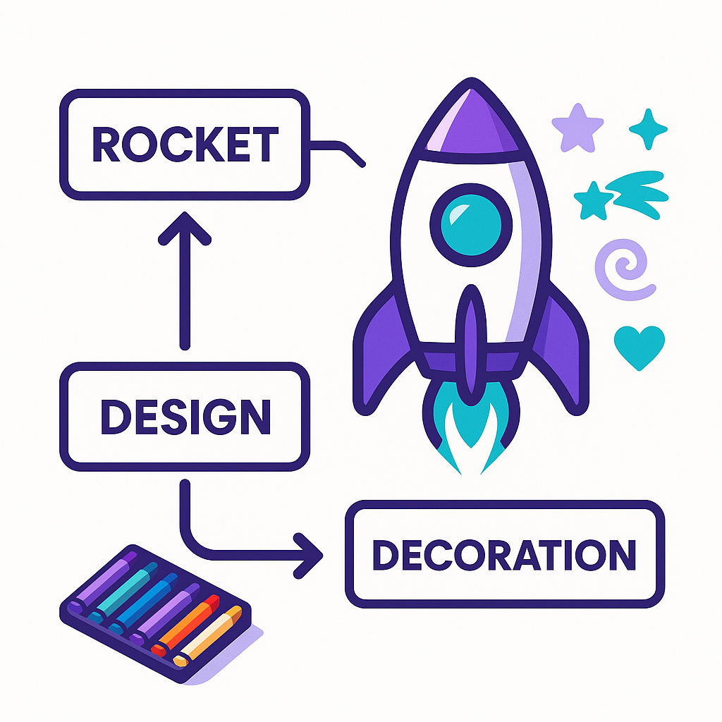 How to draw rocket for Kids ? — Step 2: Add Details to the Rocket